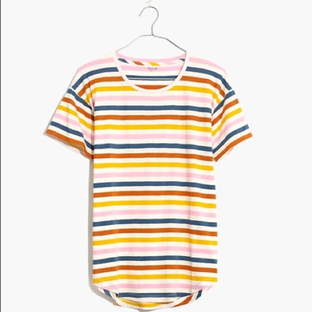 Madewell Cotton Crewneck Striped T-Shirt